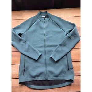 Gymshark Retake Full Zip Track Jacket men's sz M dark green and black